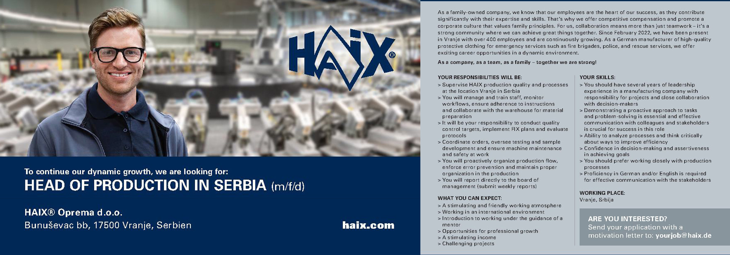 Haix job